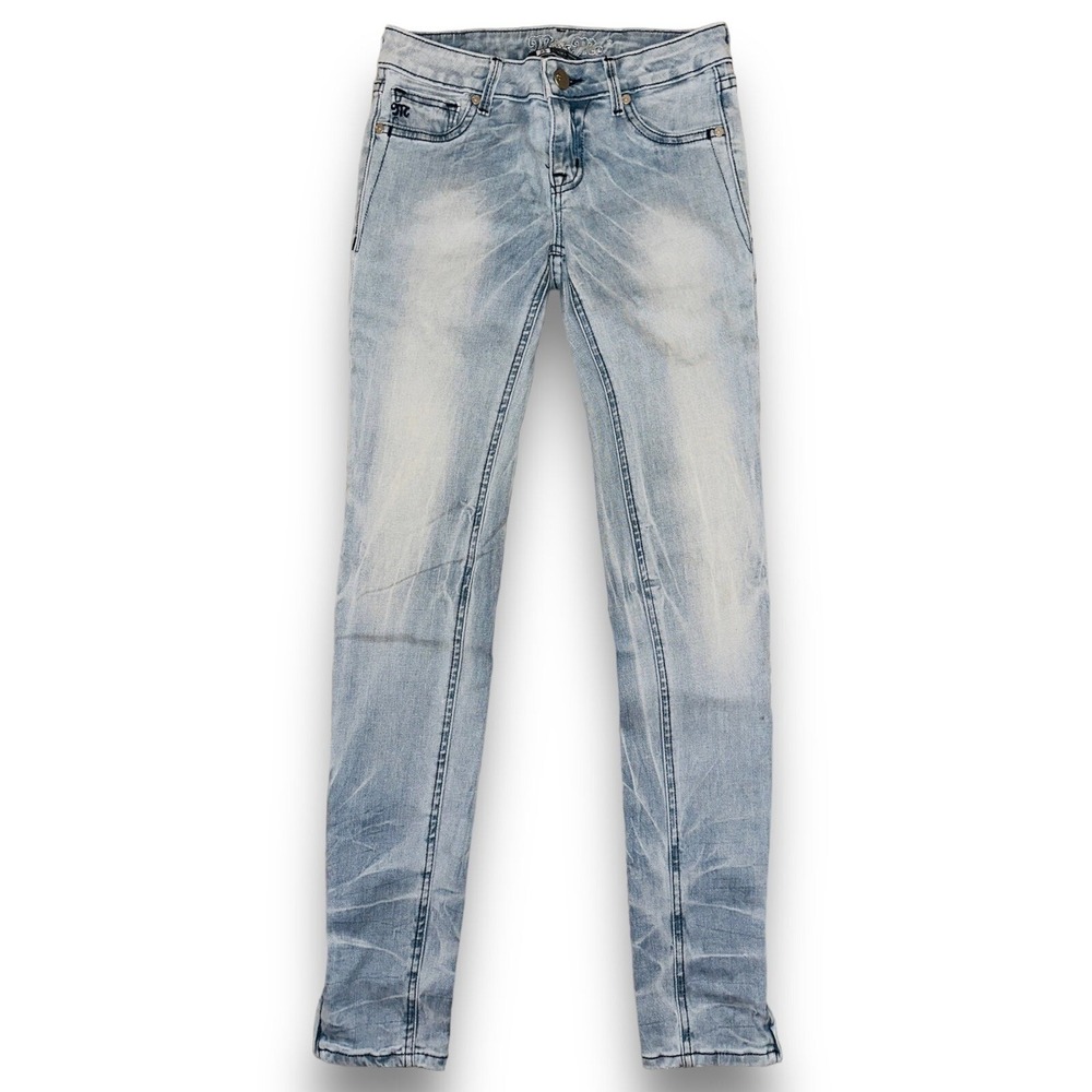 P1 Miss Me Ashley Low Rise Jegging Jeans Denim Zipper 80s Style‎ Size 25 Light